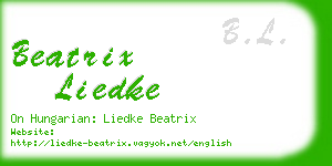 beatrix liedke business card